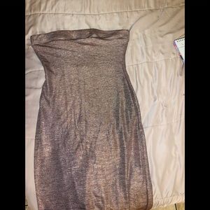 Sparkly champagne Tube dress